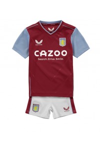Fotbalové Dres Aston Villa Dětské Domácí Oblečení 2022-23 Krátký Rukáv (+ trenýrky)